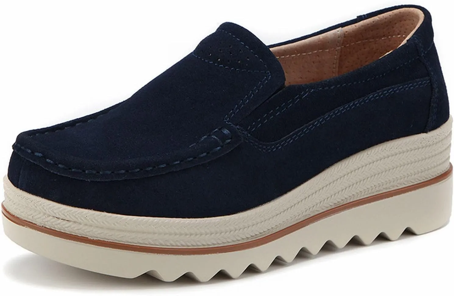 Women Loafers Shoes for Work Lug Platform Sole Slip On Work Flats Comfort Business Casual Dressy Penny Loafer Shoes