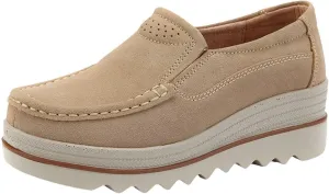 Women Loafers Shoes for Work Lug Platform Sole Slip On Work Flats Comfort Business Casual Dressy Penny Loafer Shoes