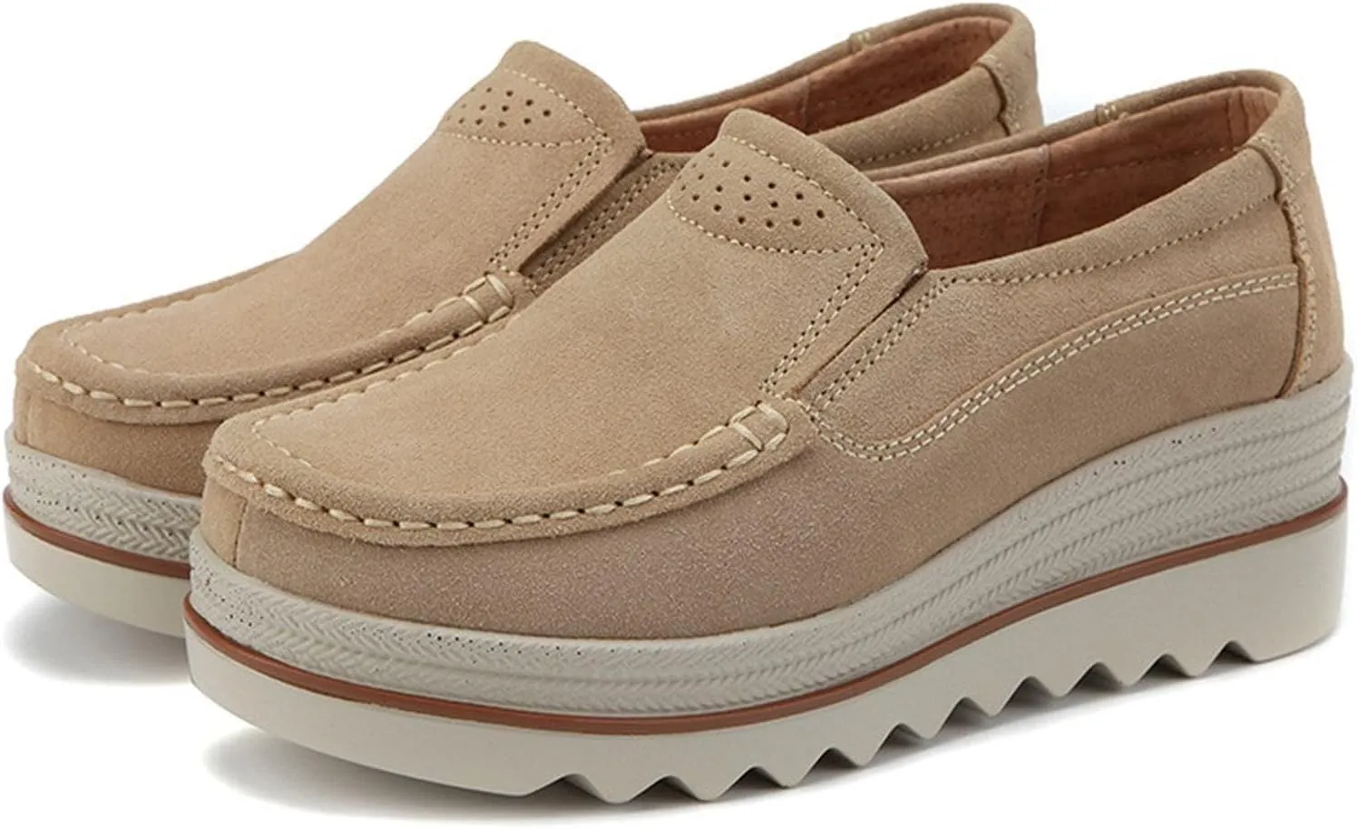 Women Loafers Shoes for Work Lug Platform Sole Slip On Work Flats Comfort Business Casual Dressy Penny Loafer Shoes