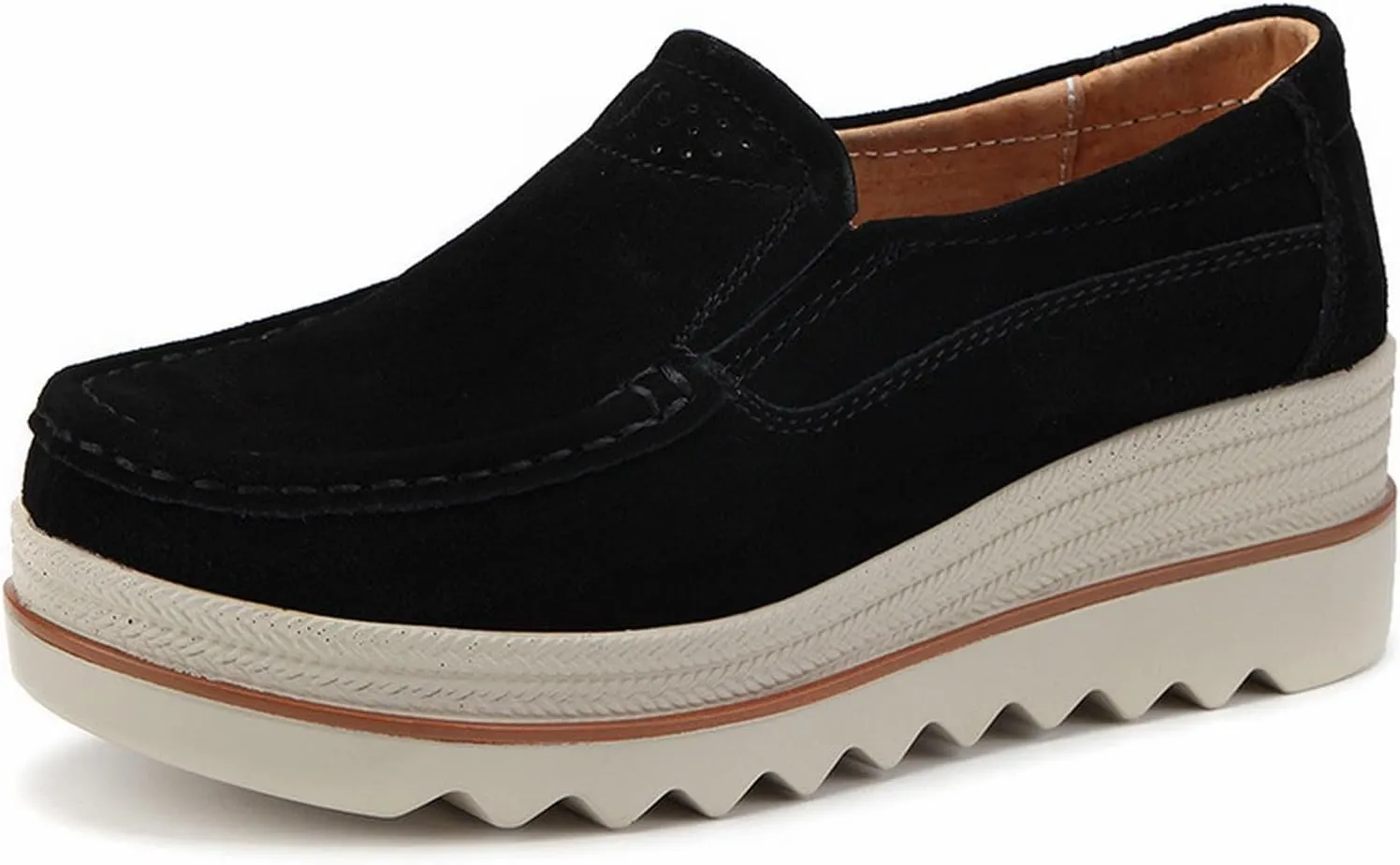 Women Loafers Shoes for Work Lug Platform Sole Slip On Work Flats Comfort Business Casual Dressy Penny Loafer Shoes