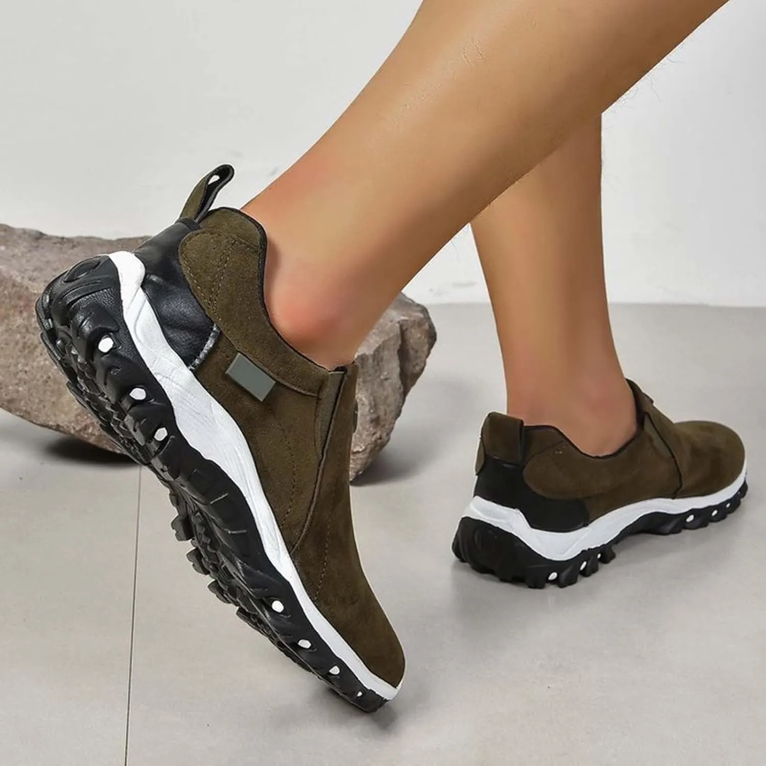 Women Loafers Sport Shoes Running Shoes Breathable Fashion for Student and Teenagers Ladies Slip On