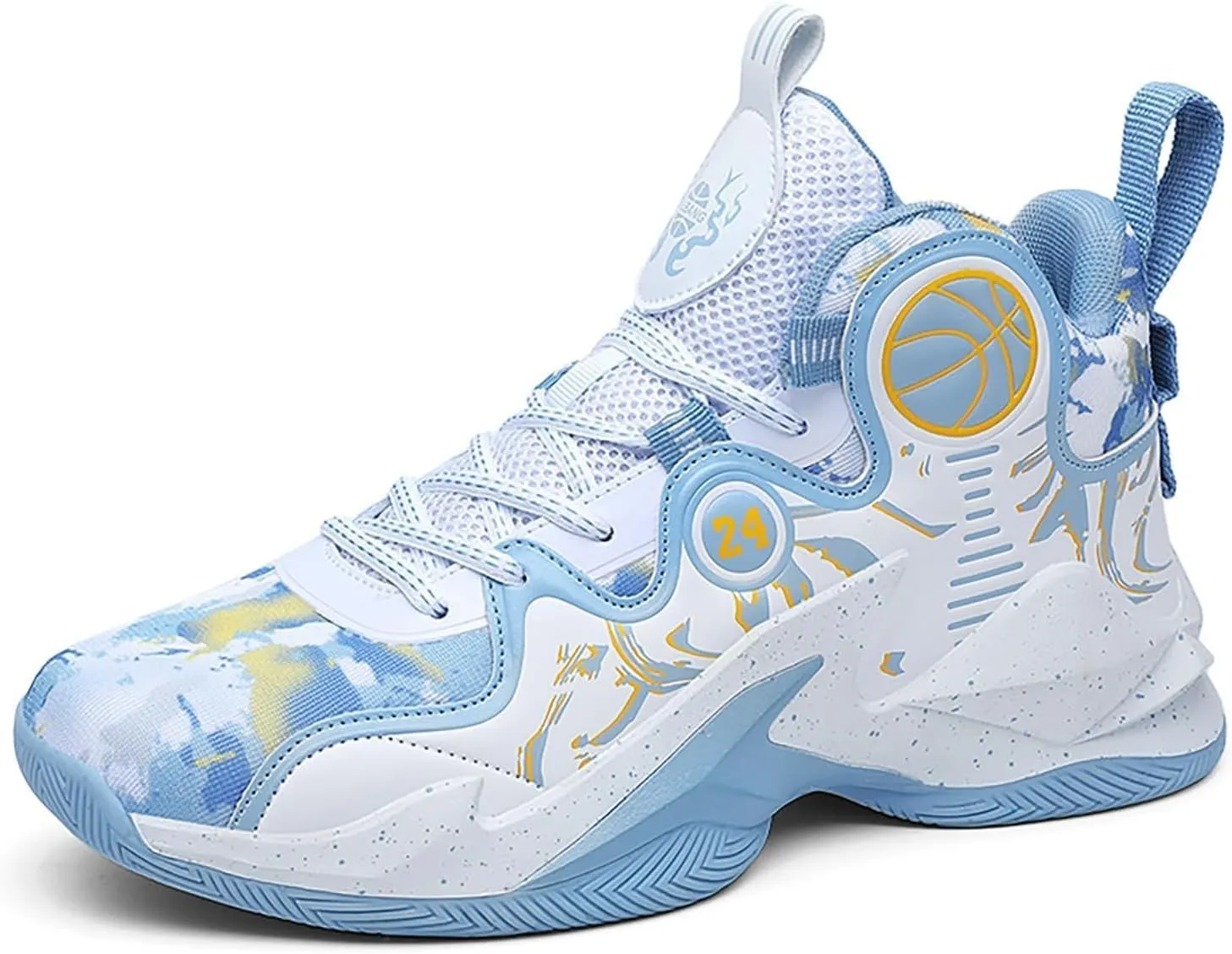 Women Men Basketball Shoes Breathable Non Slip Outdoor Fashion Graffiti Training Shoes Arch Support Unisex Sneakers