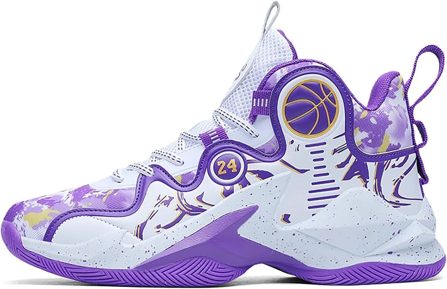 Women Men Basketball Shoes Breathable Non Slip Outdoor Fashion Graffiti Training Shoes Arch Support Unisex Sneakers