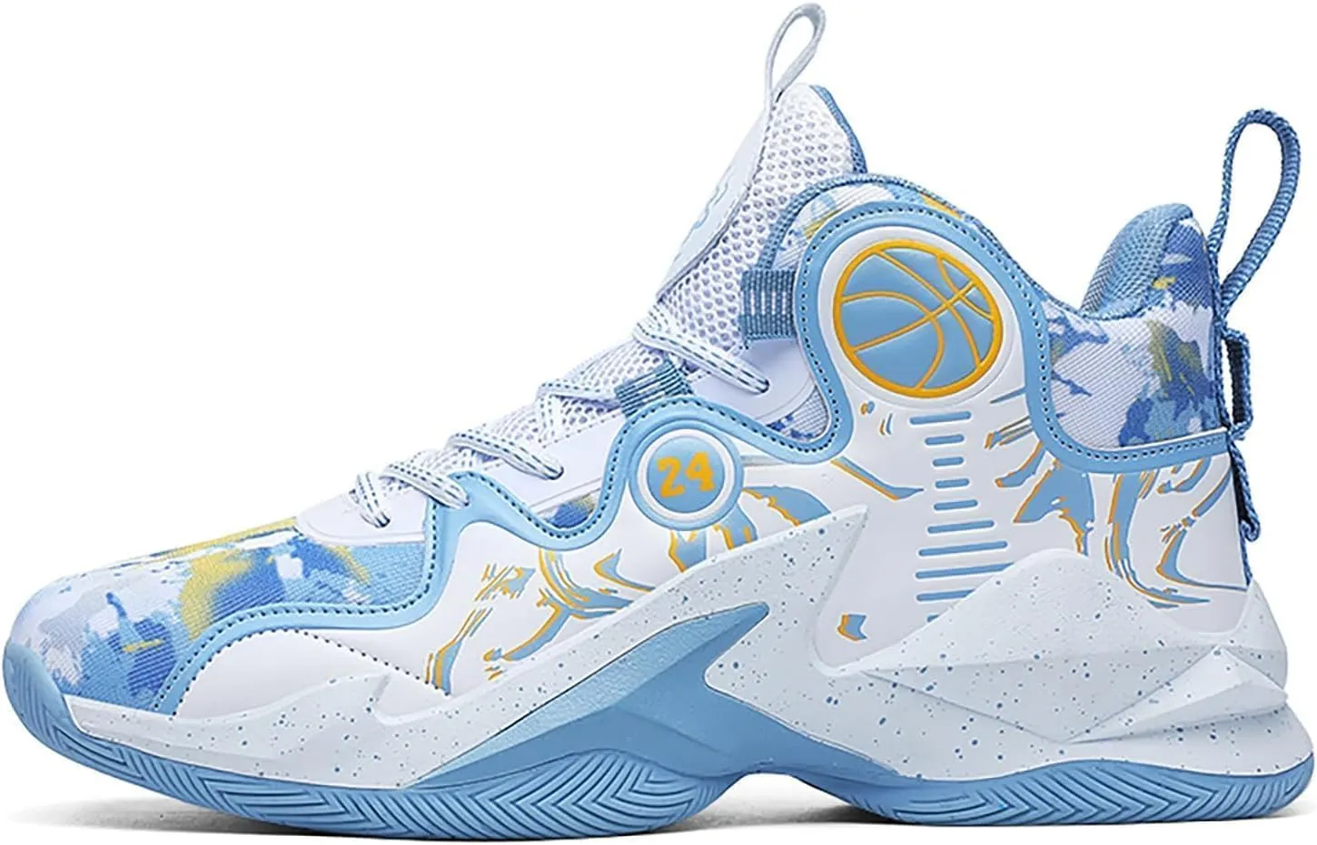 Women Men Basketball Shoes Breathable Non Slip Outdoor Fashion Graffiti Training Shoes Arch Support Unisex Sneakers