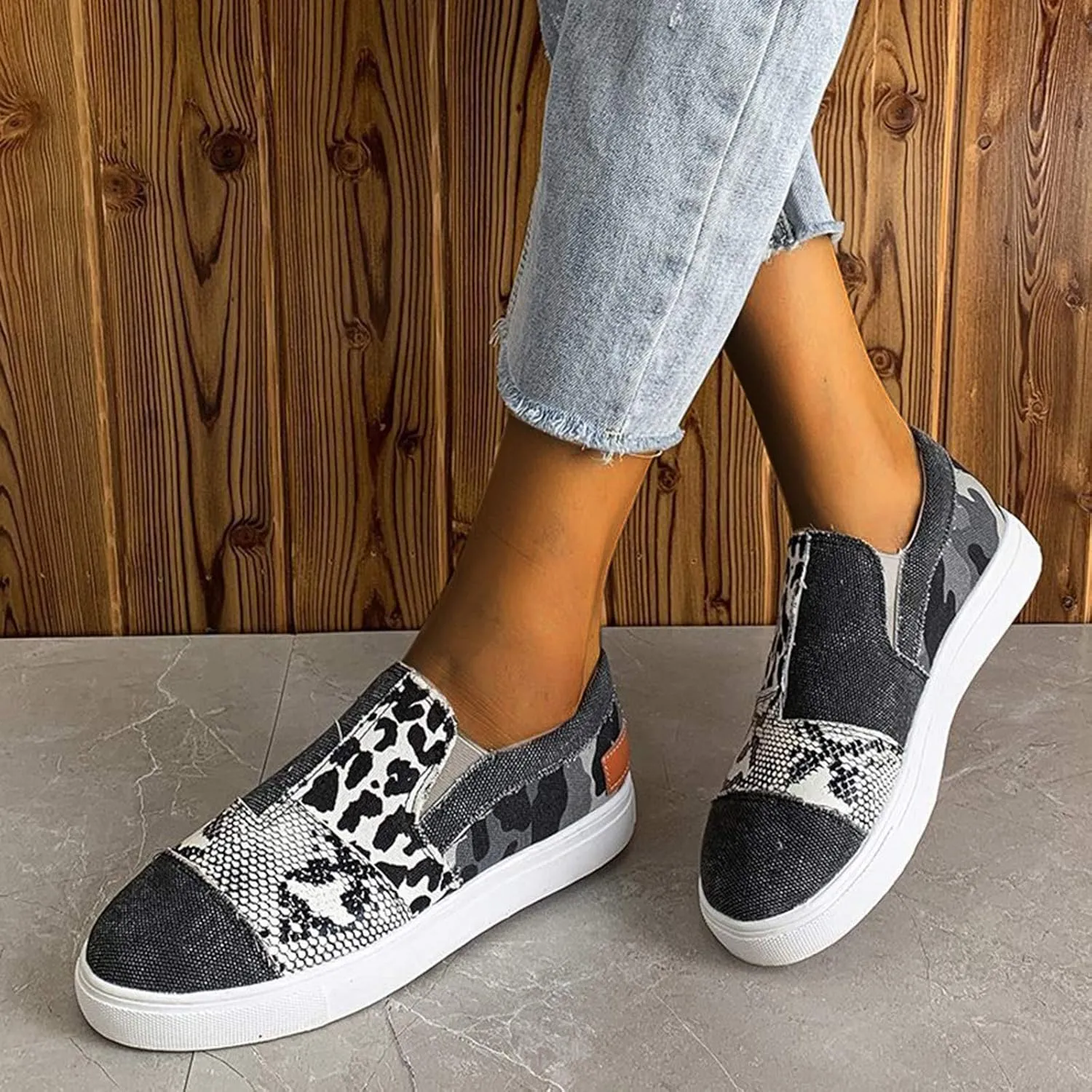 Women Sneakers Size 10 Slip On Sneakers Non Slip Work Shoes for Women Black Tennis Shoes for Women Work Non Slip Womens Tennis Shoes 7.5 Lace Up Comfy Shoes for Women Dressy