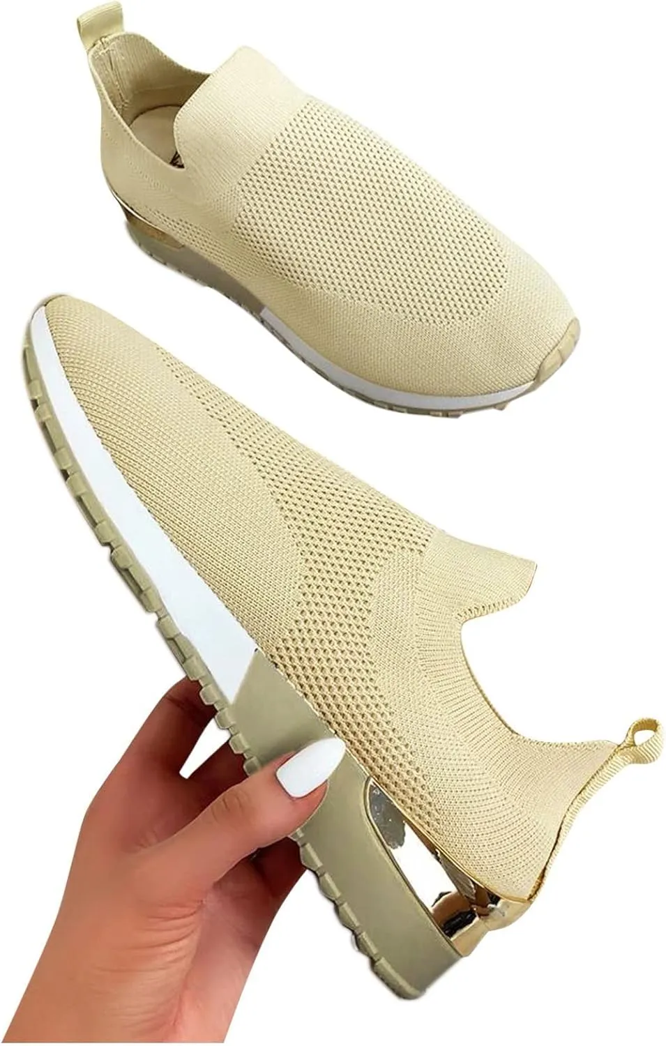 Women Sneakers Size 10 Slip On Sneakers Non Slip Work Shoes for Women Black Tennis Shoes for Women Work Non Slip Womens Tennis Shoes 7.5 Lace Up Comfy Shoes for Women Dressy