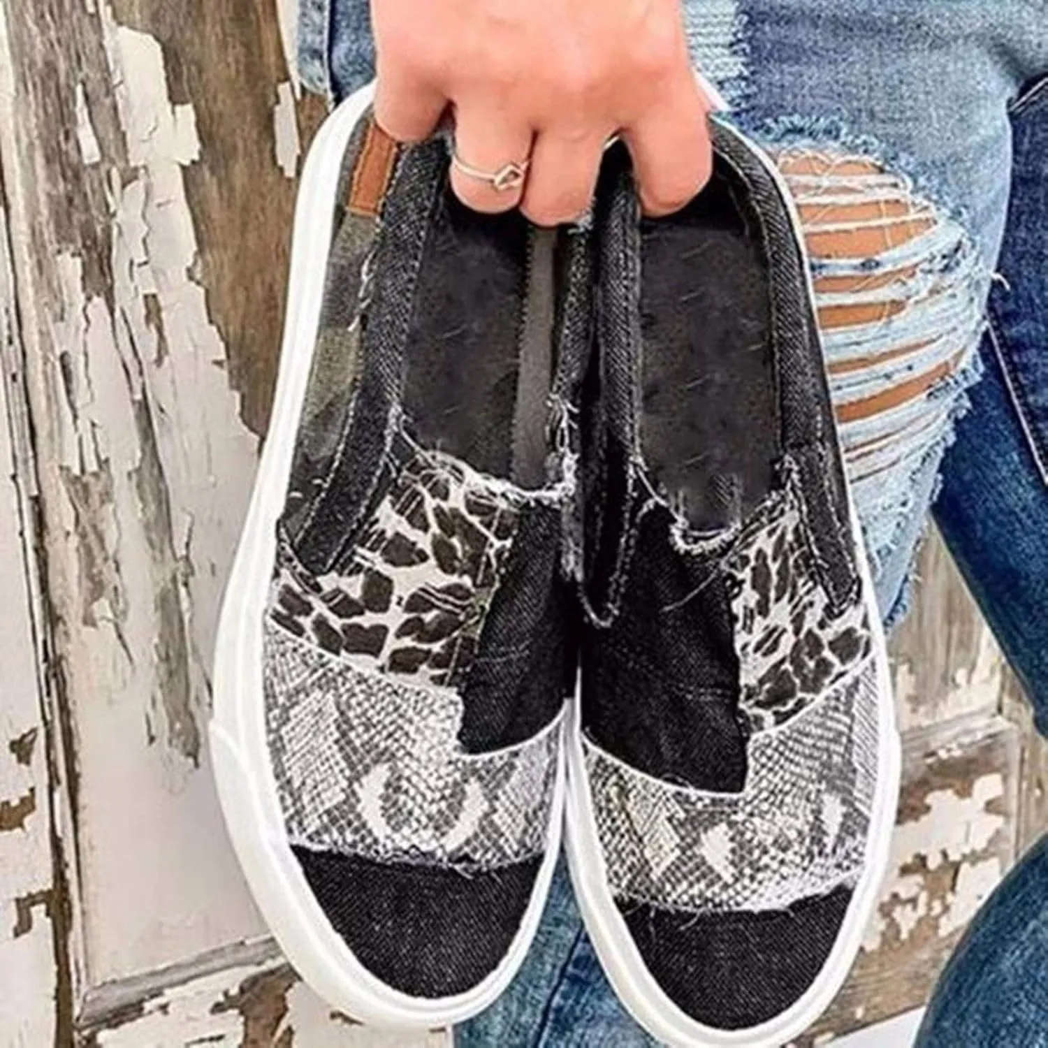 Women Sneakers Size 10 Slip On Sneakers Non Slip Work Shoes for Women Black Tennis Shoes for Women Work Non Slip Womens Tennis Shoes 7.5 Lace Up Comfy Shoes for Women Dressy