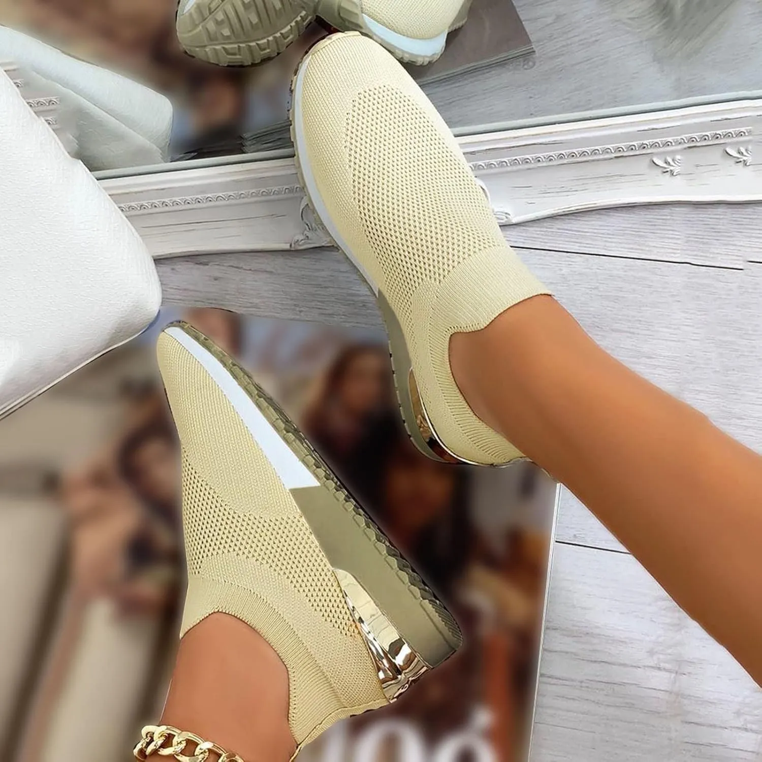 Women Sneakers Size 10 Slip On Sneakers Non Slip Work Shoes for Women Black Tennis Shoes for Women Work Non Slip Womens Tennis Shoes 7.5 Lace Up Comfy Shoes for Women Dressy