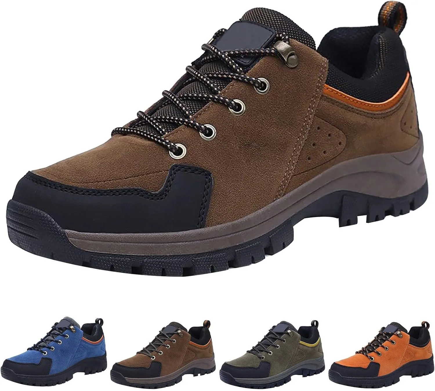 Womens Casual Shoes Suede Lightweight Walking Shoes Non Slip Waterproof Running Shoes Slip On Sneakers for Men