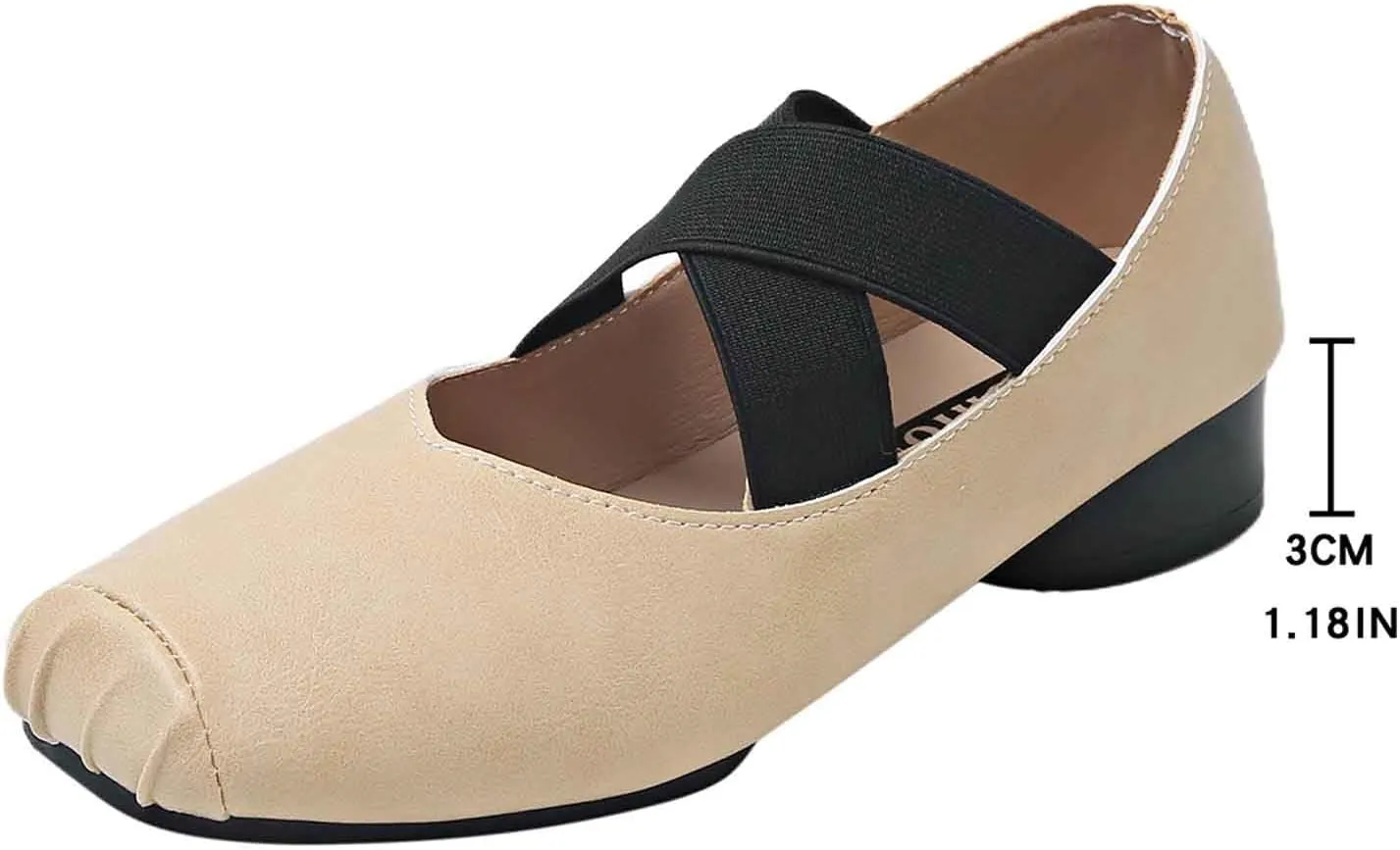 Women's Casual Slip On Shoes Closed Toe Comfortable Wedge Heel for Everyday Wear Versatile Outfits Stylish Walking Footwear
