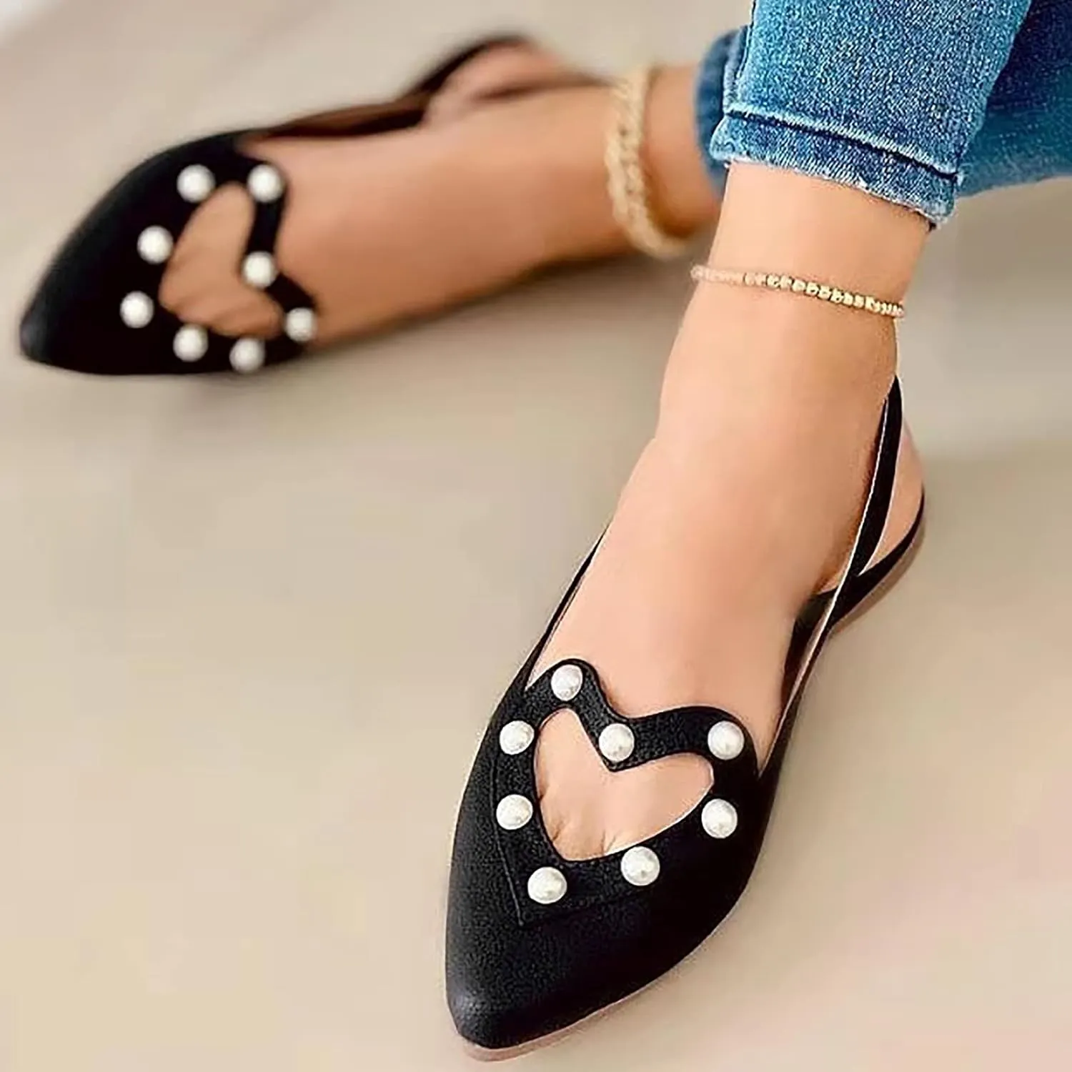 Women's Comfort Walking Boat Shoe Womens Breathable Flats Shoes Work Office Business Casual Dress Shoes
