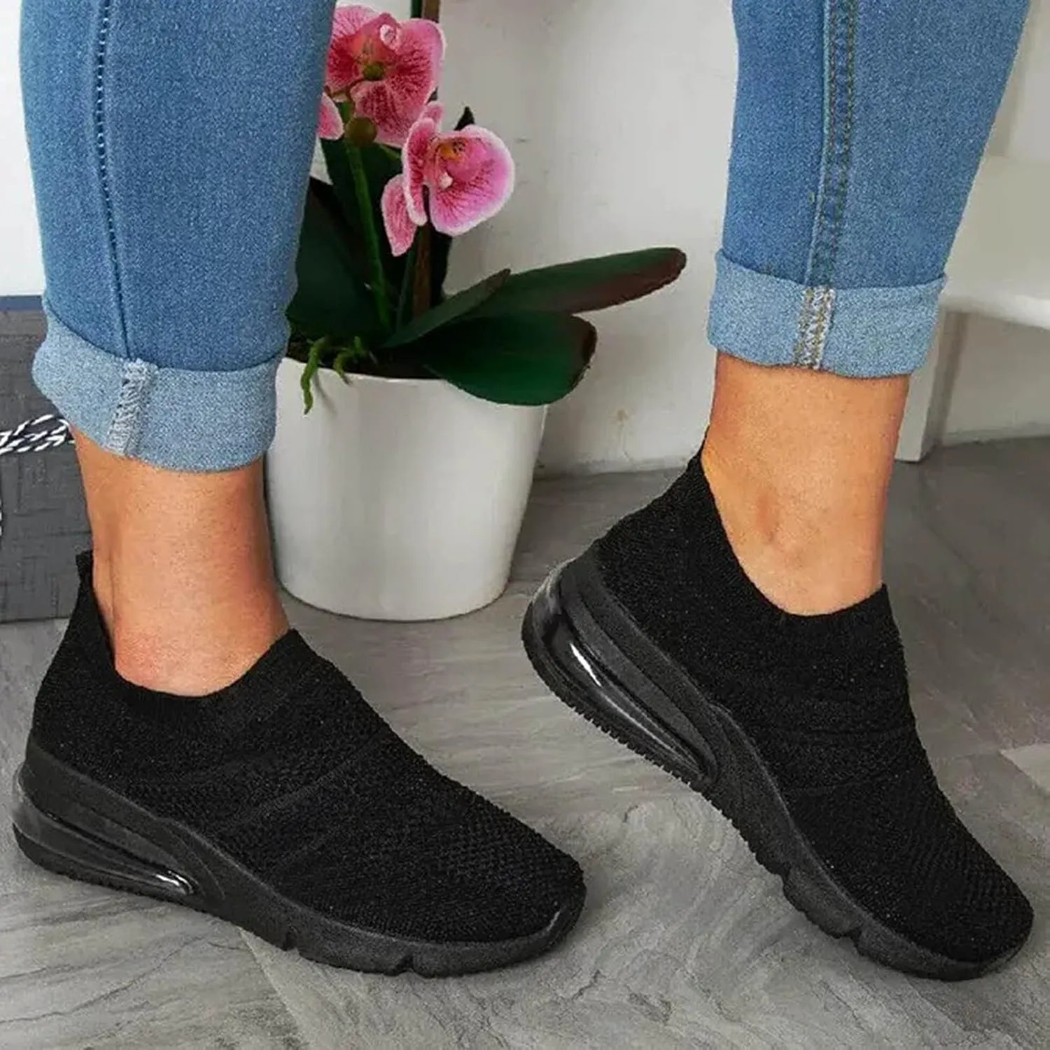Womens High Top Sneakers White Zapatos para Mujeres Embarazadas Non Slip Winter Shoes for Women Trendy Platform Sneakers for Women 2023 Women's Non Slip Work Shoes