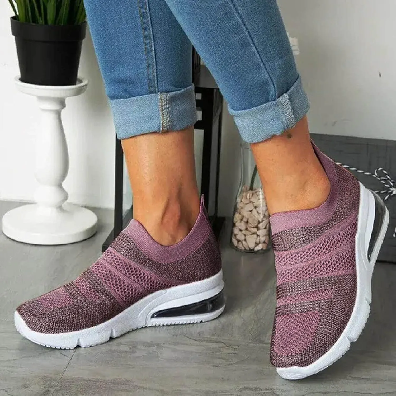 Womens High Top Sneakers White Zapatos para Mujeres Embarazadas Non Slip Winter Shoes for Women Trendy Platform Sneakers for Women 2023 Women's Non Slip Work Shoes