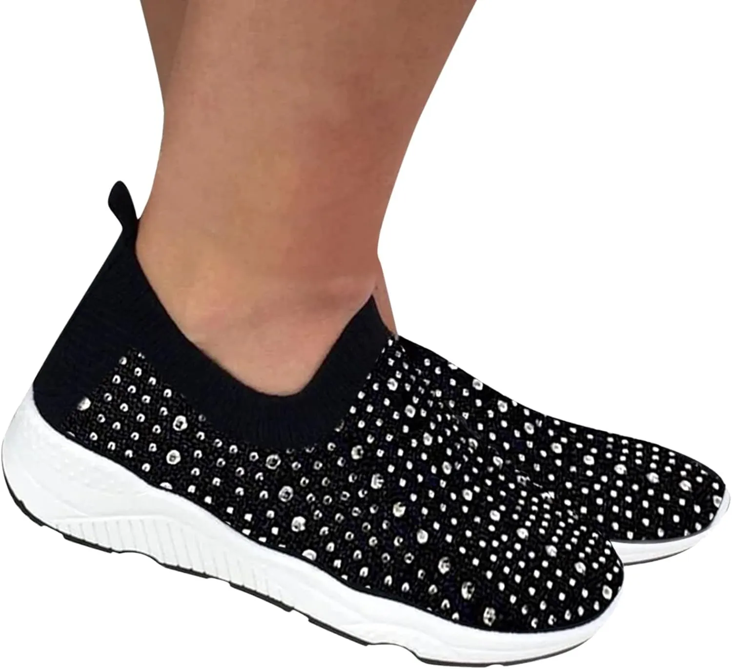 Womens Orthopedic Slip On Walking Shoes Casual Sneakers with Arch Support Comfortable Loafers Plantar Fasciitis Relief Foot Heel Pain Diabetic