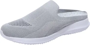 Womens Orthopedic Walking Loafers Slip On Sneakers with Arch Support Comfortable Casual Shoes Plantar Fasciitis Relief Foot Heel Pain Diabetic Feet