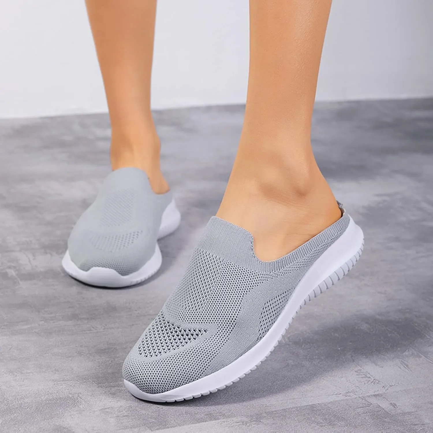 Womens Orthopedic Walking Loafers Slip On Sneakers with Arch Support Comfortable Casual Shoes Plantar Fasciitis Relief Foot Heel Pain Diabetic Feet