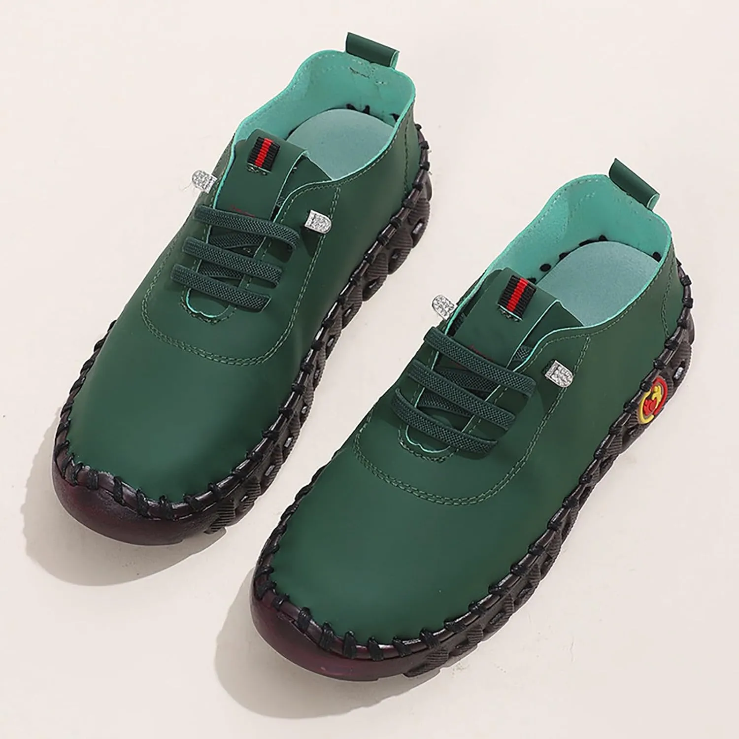 Womens Shoes FlatsWomens White Sneakers Wide Width Loafers for Women Flat Bottom Fashion Christmas Sneakers for Women 2024 Wide Toe Box Trendy Casual