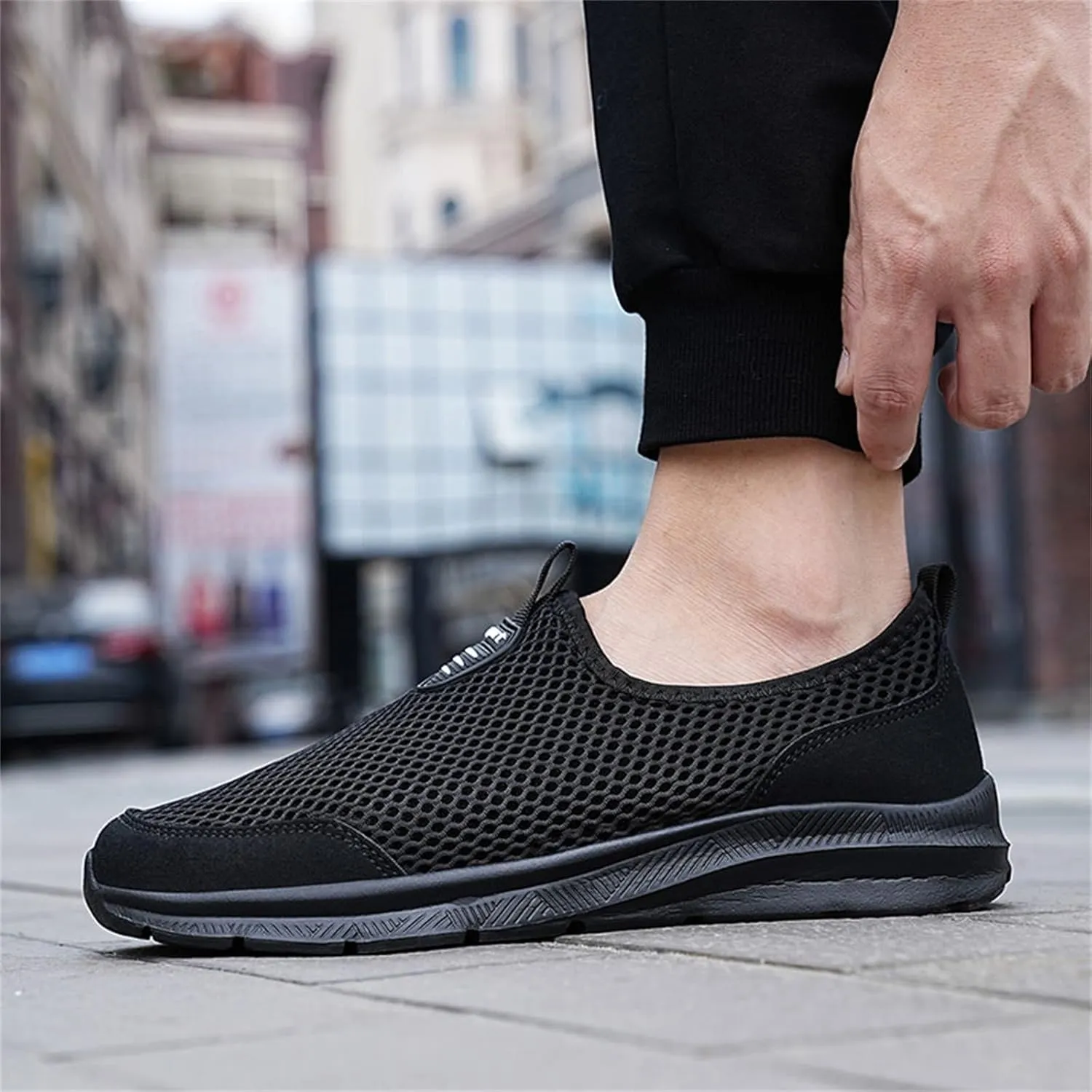 Womens Slip On Walking Shoes Non Slip Running Shoes Tennis Shoes Men Lightweight Women Shoes Casual Dress Sneakers White Tennis Shoe Trainers Shoe