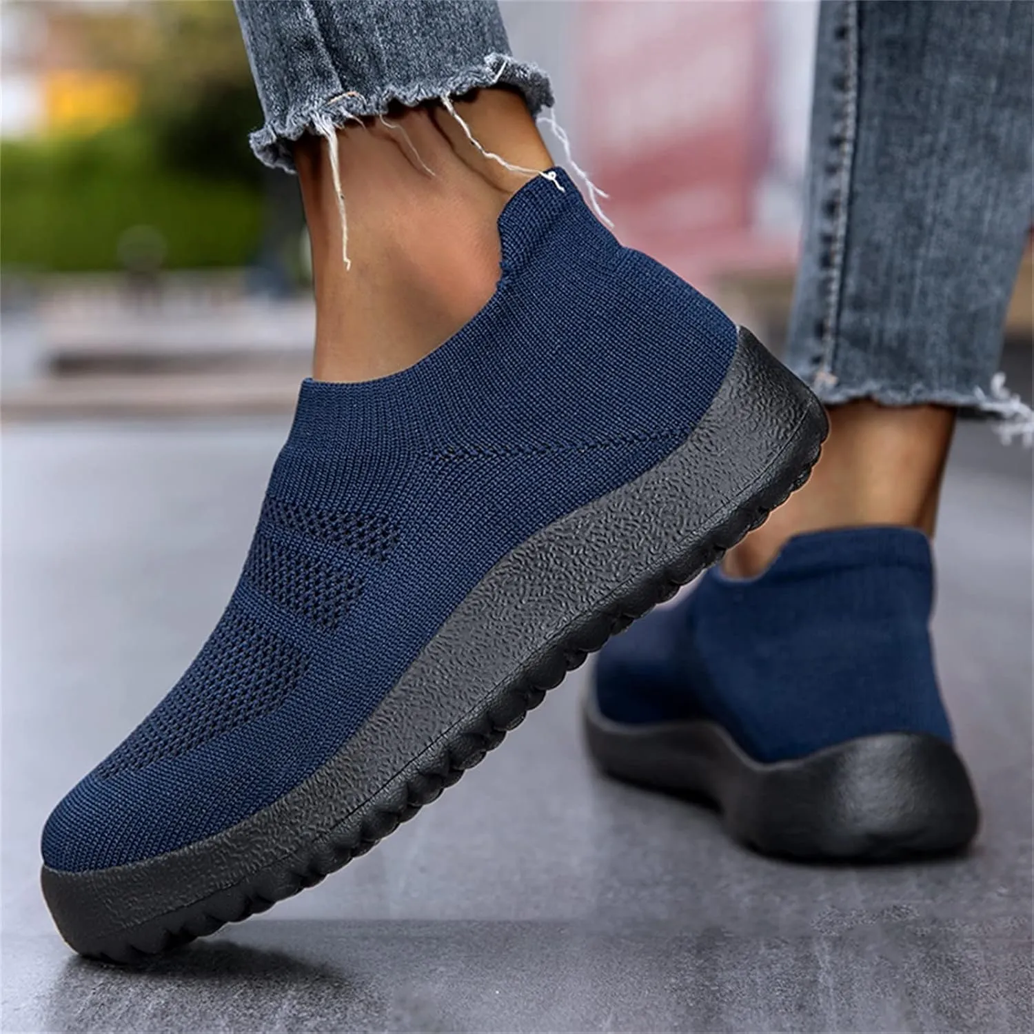 Womens Sneakers 7.5 Wide Width Non Slip Work Shoes Women Black and White Black Tennis Shoes for Women Non Slip Women Black Sneakers Size 7.5 Athletic Shoes Women Size 6.5