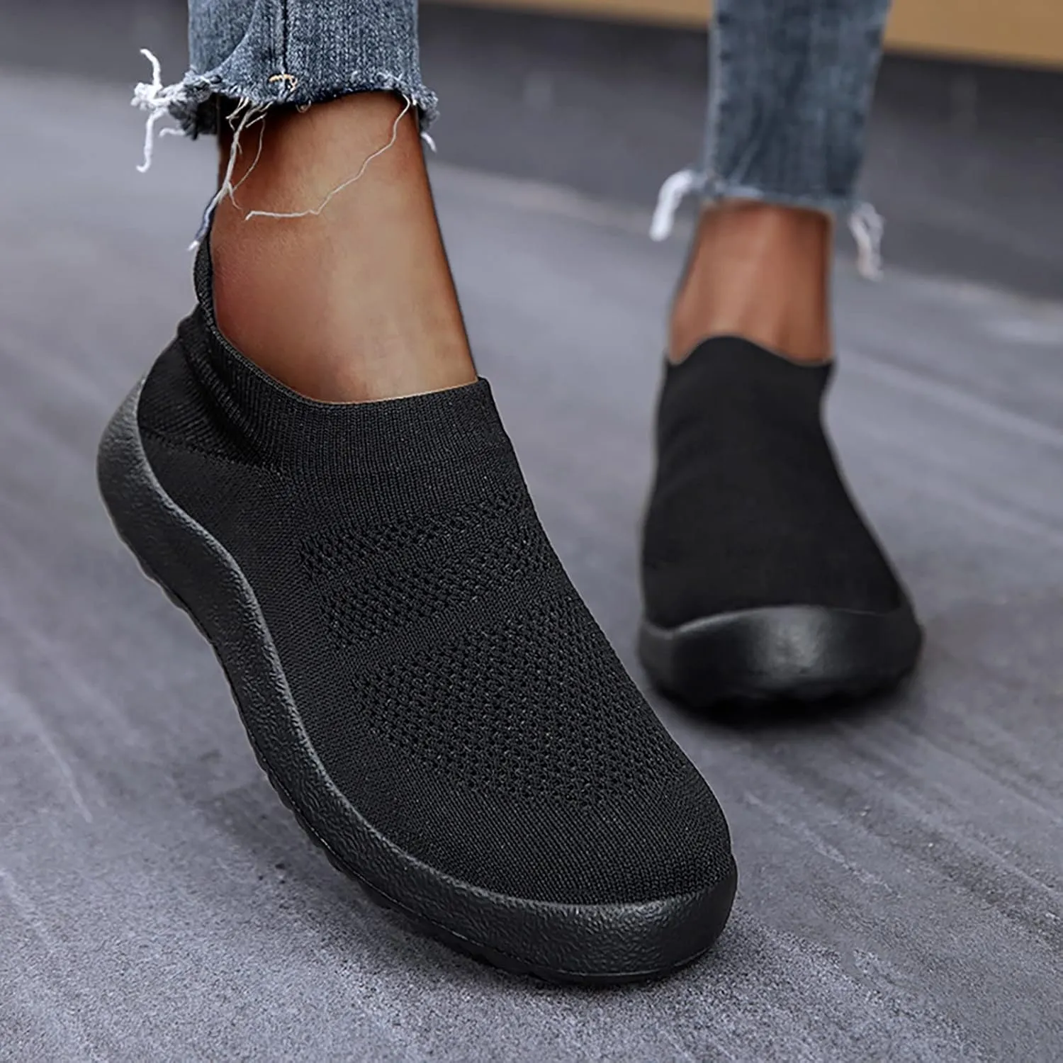 Women's Sneakers Size 8 Slip On Fashion Sneakers for Women 2023 Platform Slip On Walking Tennis Shoes for Women with Arch Support Women's Sneakers Wide Fit Zapatos Deportivos De Mujer para El Gym