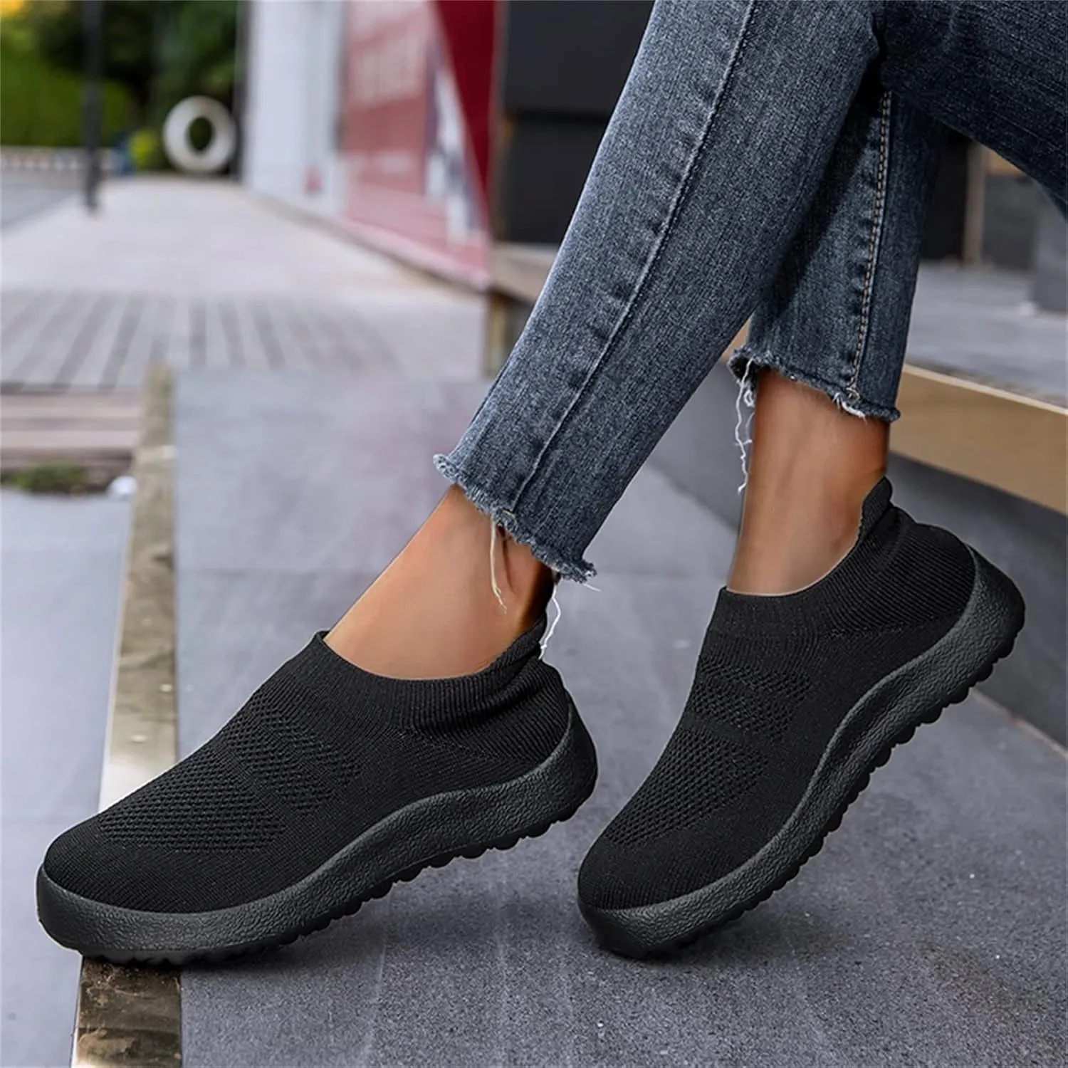 Women's Sneakers Size 8 Slip On Fashion Sneakers for Women 2023 Platform Slip On Walking Tennis Shoes for Women with Arch Support Women's Sneakers Wide Fit Zapatos Deportivos De Mujer para El Gym