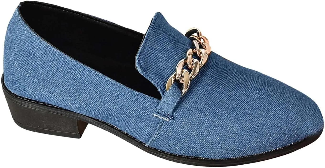 Women's Wide Loafers Shoes Low Heel Suede Leather Work Loafers Business Casual Comfortable Dressy Slip On Penny Shoes