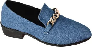 Women's Wide Loafers Shoes Low Heel Suede Leather Work Loafers Business Casual Comfortable Dressy Slip On Penny Shoes