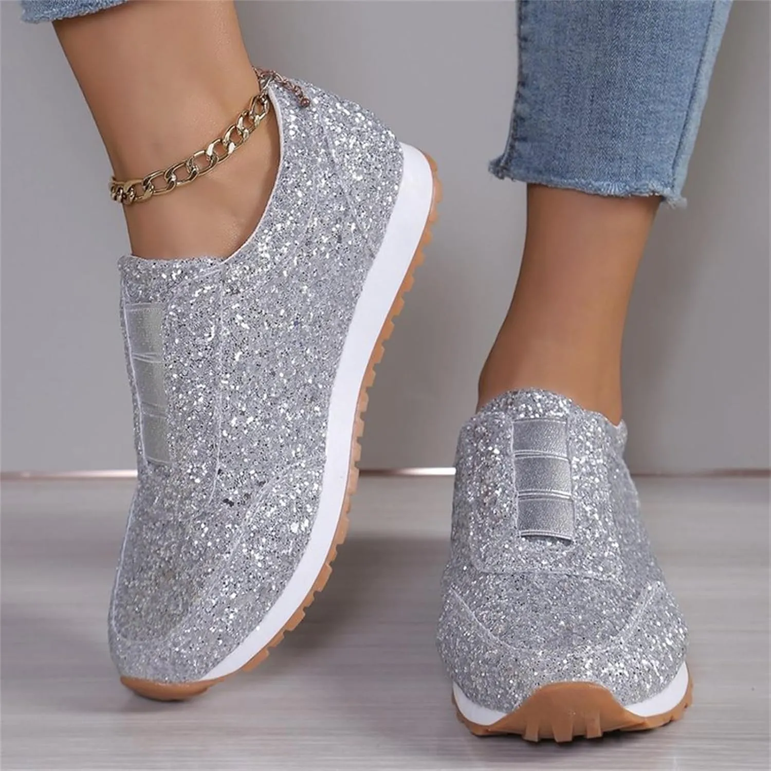 Work Shoes for Men Mens Slip On Sneakers Wide Width Womens Loafers Comfortable Dressy Women Dress Shoes Fashion Casual Comfy Soft October 11-12