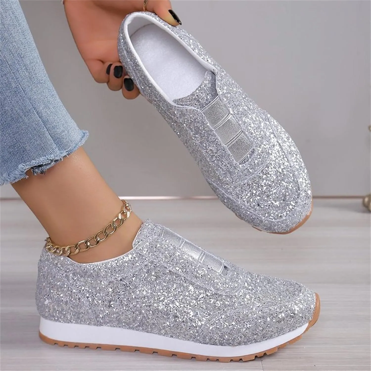 Work Shoes for Men Mens Slip On Sneakers Wide Width Womens Loafers Comfortable Dressy Women Dress Shoes Fashion Casual Comfy Soft October 11-12