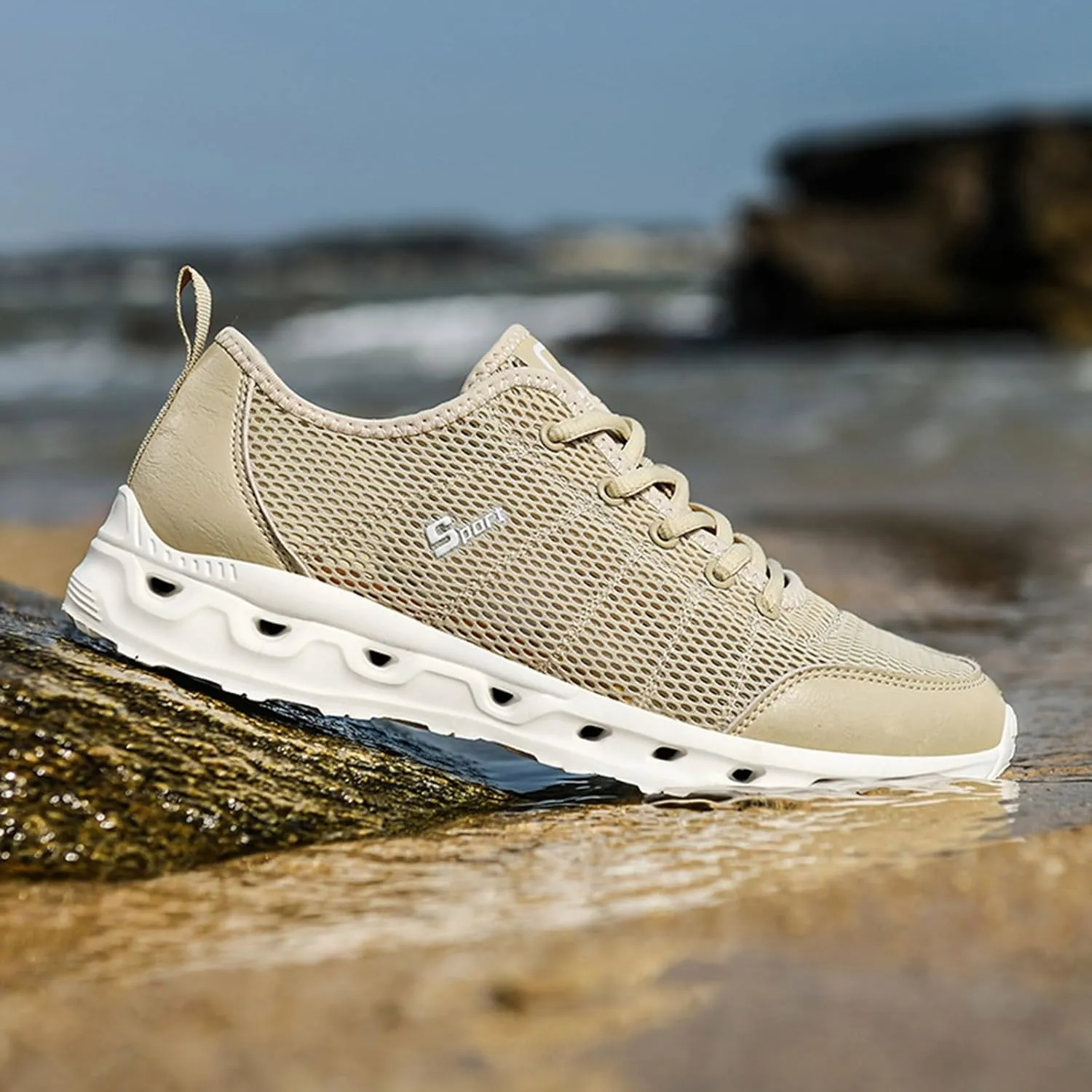 Workout Athletic Sport Shoes for Men Breathable Mesh Comfortable Tennis Shoe Men's Sport Breathable Mesh Shoes