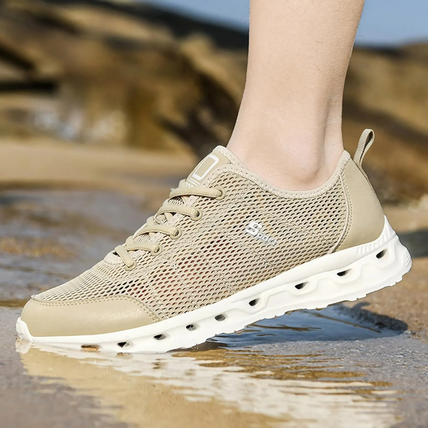 Workout Athletic Sport Shoes for Men Breathable Mesh Comfortable Tennis Shoe Men's Sport Breathable Mesh Shoes