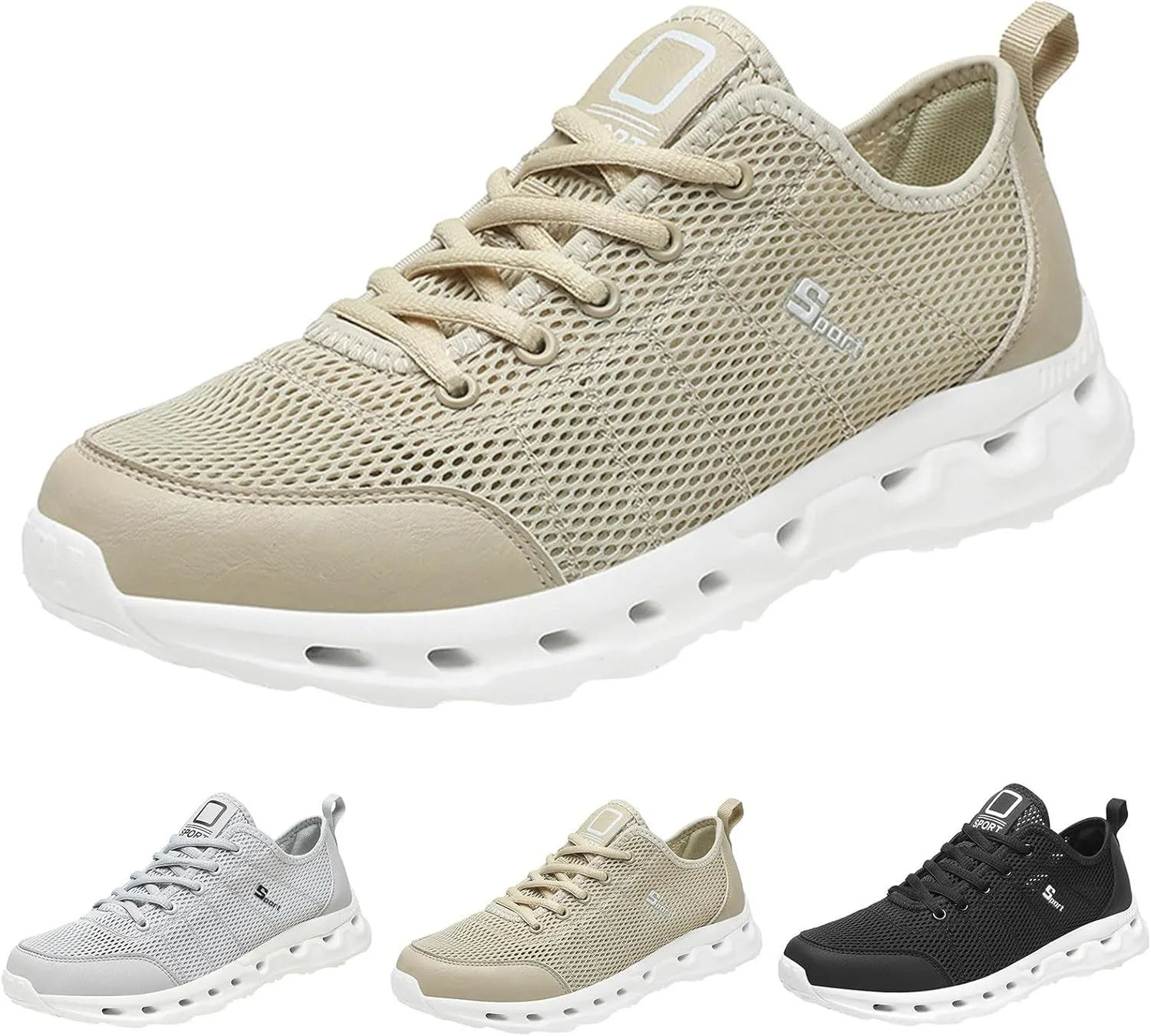 Workout Athletic Sport Shoes for Men Breathable Mesh Comfortable Tennis Shoe Men's Sport Breathable Mesh Shoes