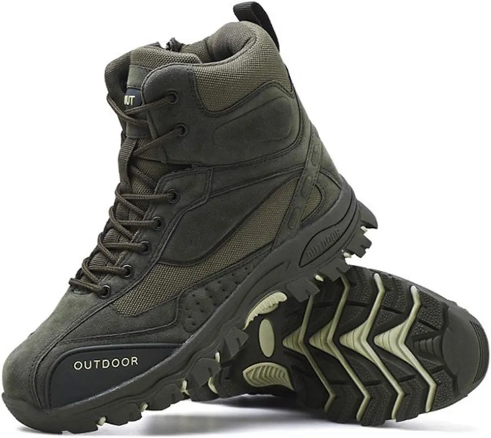 Wygwlg Men's Military Boots Tactical Combat Boots Special Forces Boot Police Ankle Outdoor Non-slip Work Protection Boots