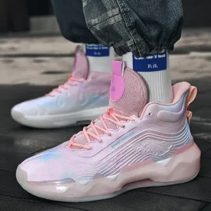 Youth Outdoor Basketball Men's Summer New Student Training mesh Breathable Non-Slip Jogging Shoes